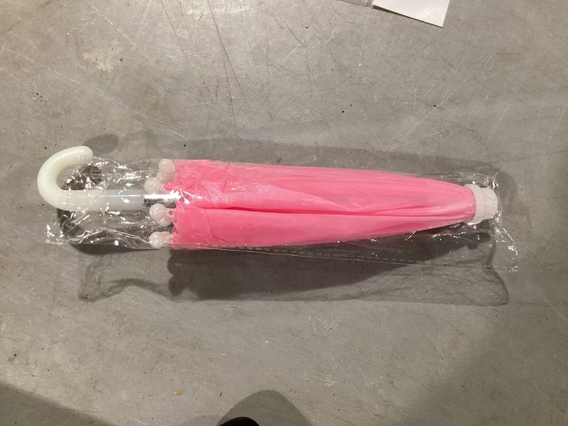 Light Pink Umbrella with Ruffle 5" (Each)