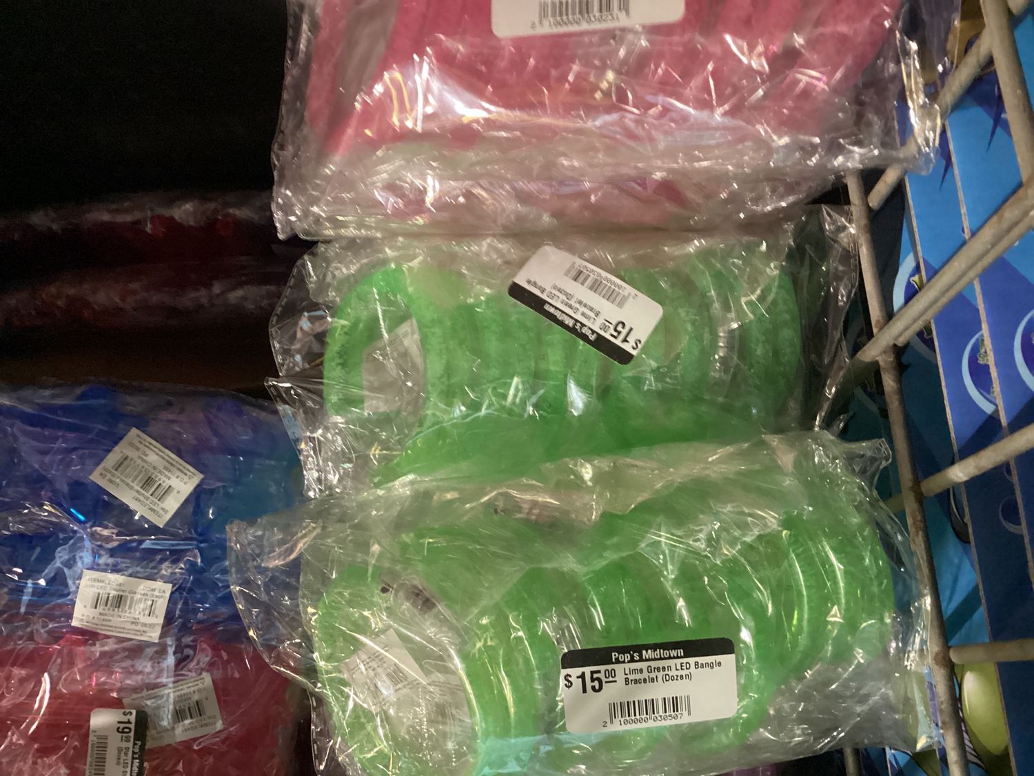 Lime Green LED Bangle Bracelet (Dozen)