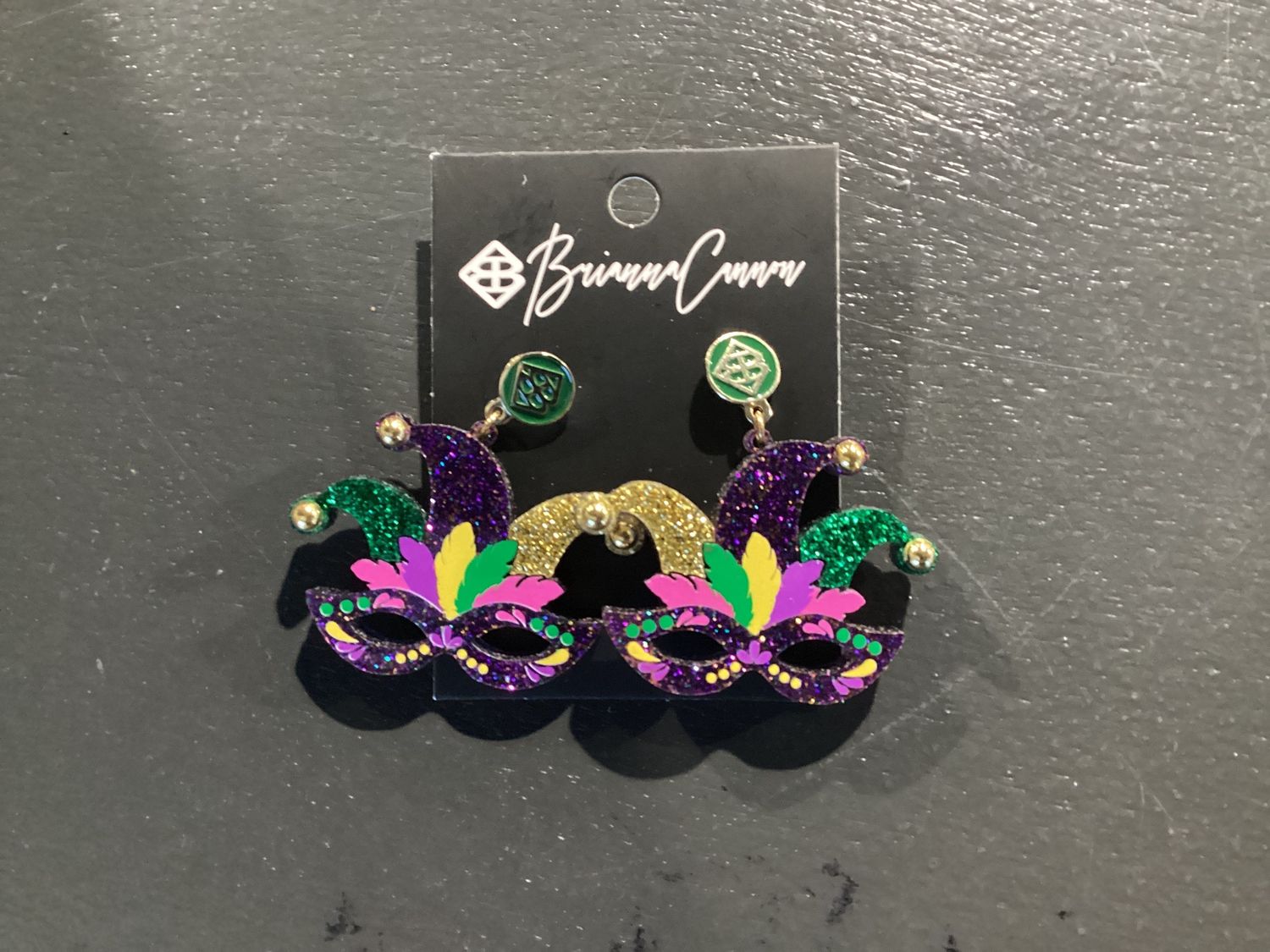 Mardi Gras 2022 - Jester Earrings with Crystals