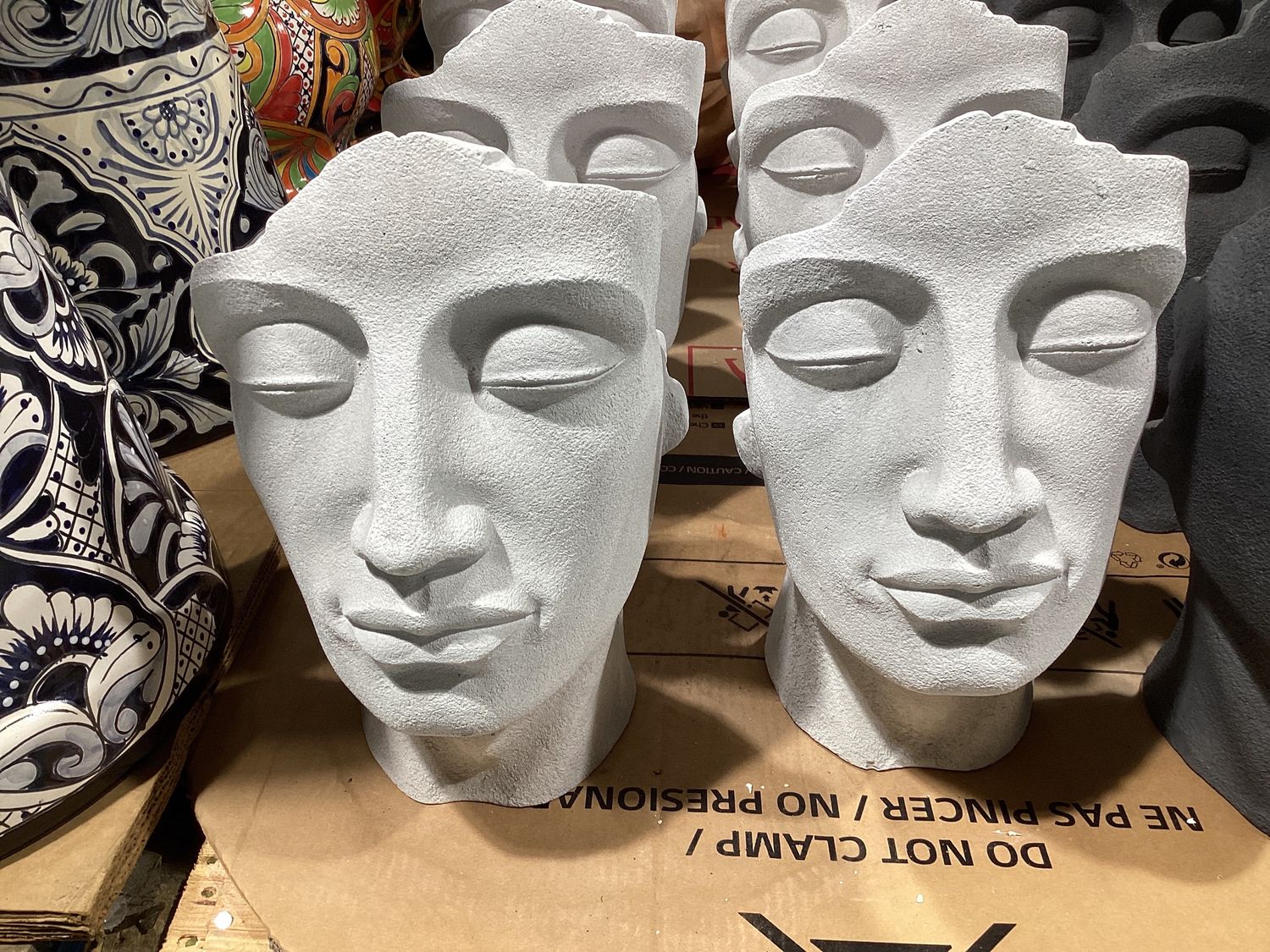 Male Face Pot w/Hole