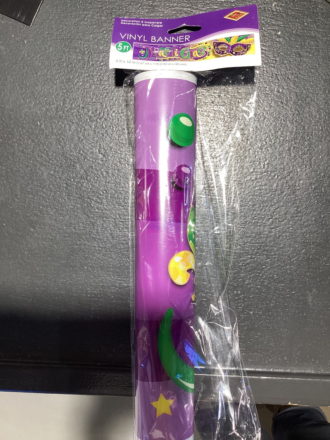 Mardi Gras Banner (Each)