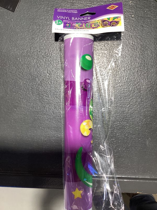 Mardi Gras Banner (Each)