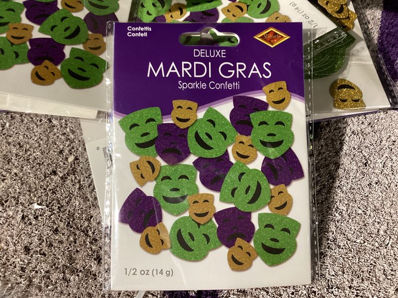 Mardi Gras Deluxe Sparkle Confetti .5oz (Pack)