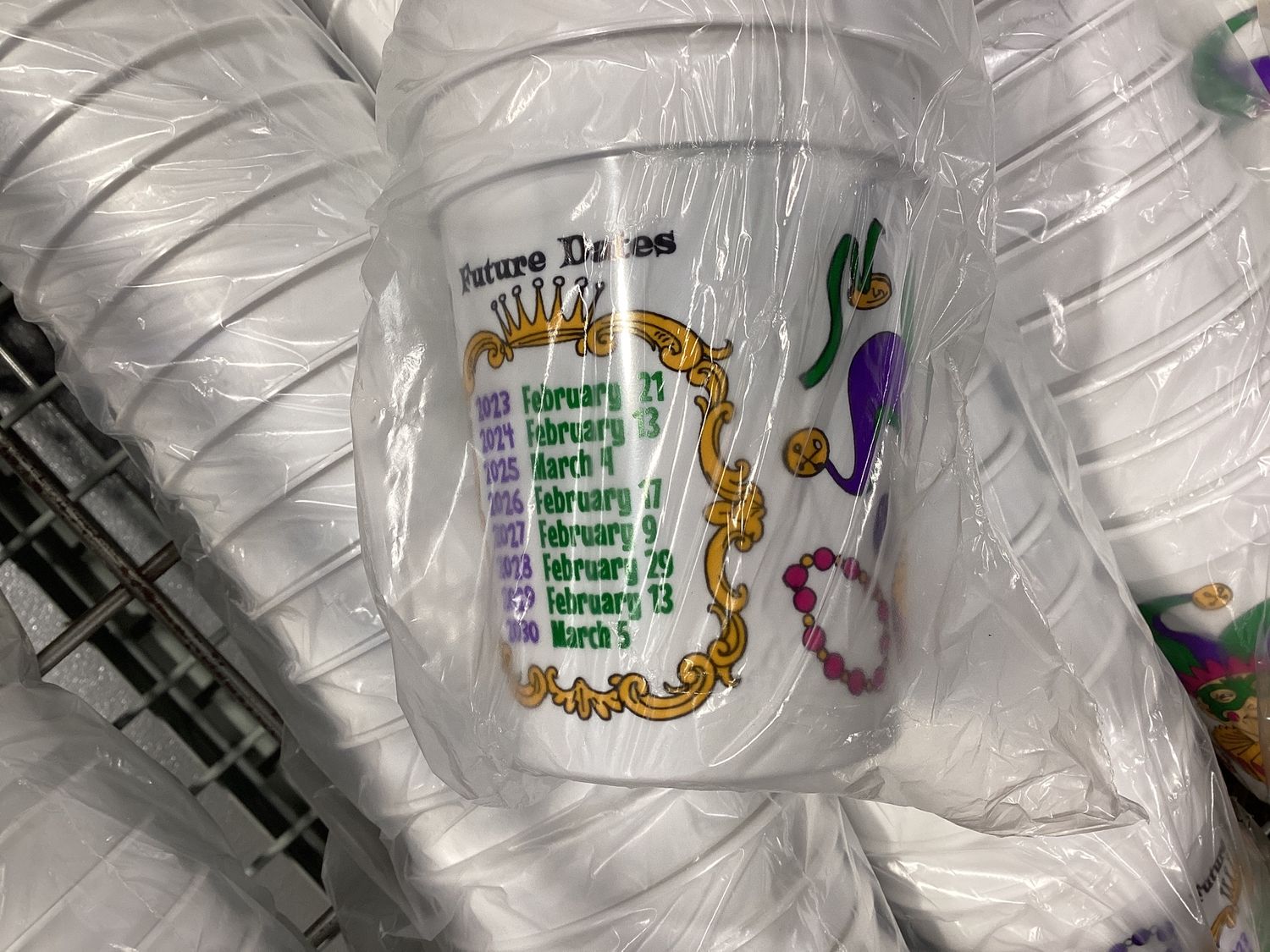 Mardi Gras Cup 16oz - Sleeve of 25