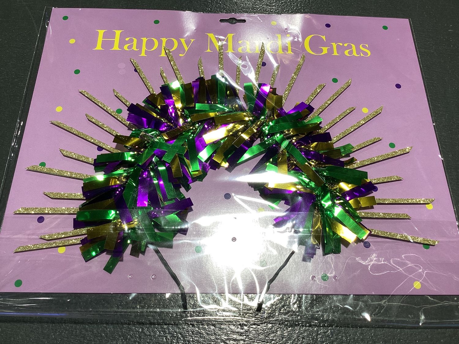 Mardi Gras Halo Crown Headband (Each)