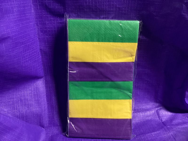 Mardi Gras Luncheon Napkin - 13" x 16" (Each)