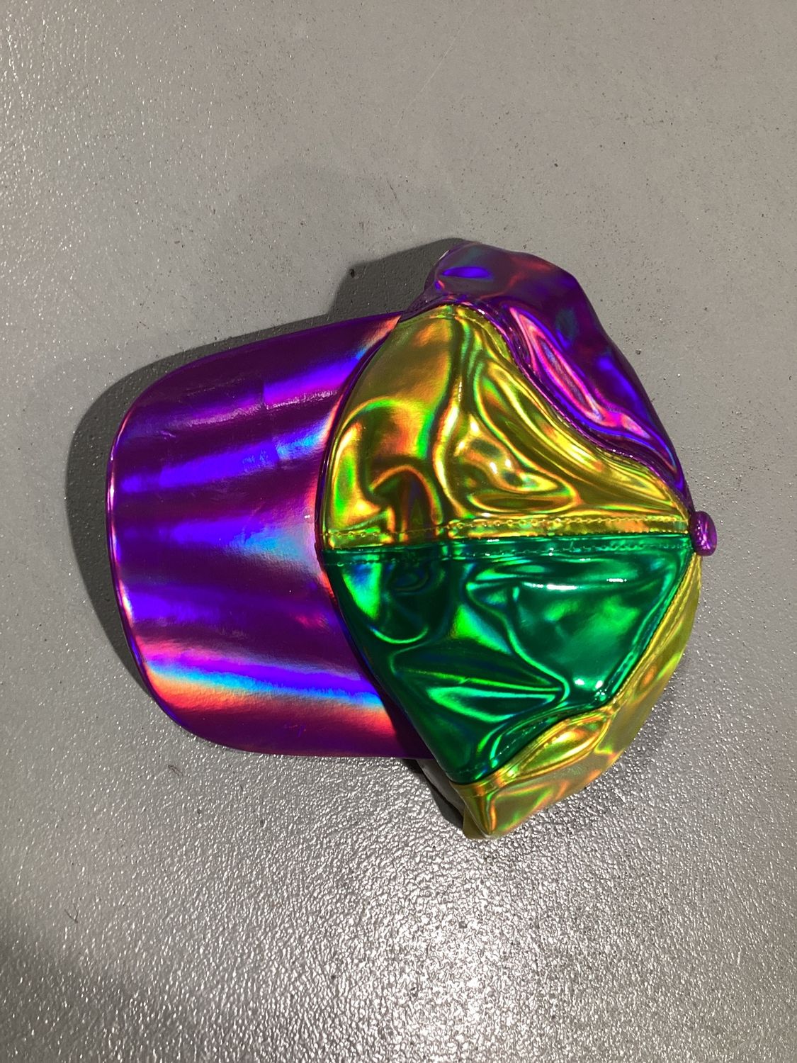 Mardi Gras Iridescent Baseball Cap (Each)