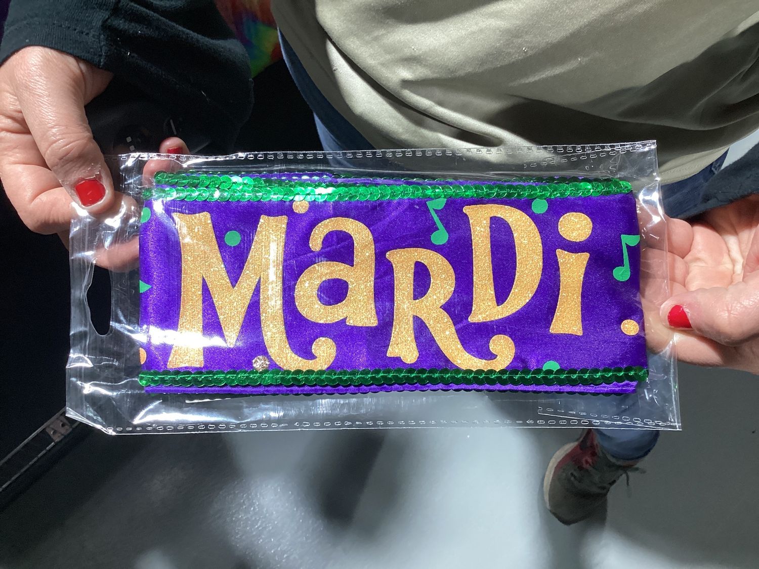 Mardi Gras Sash (Each)
