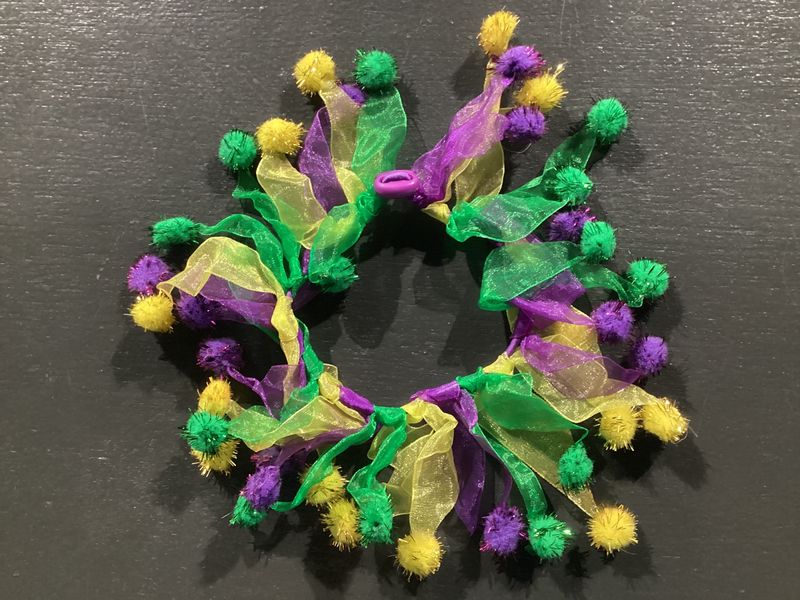 Mardi Gras Pet Collar - Large (Each)