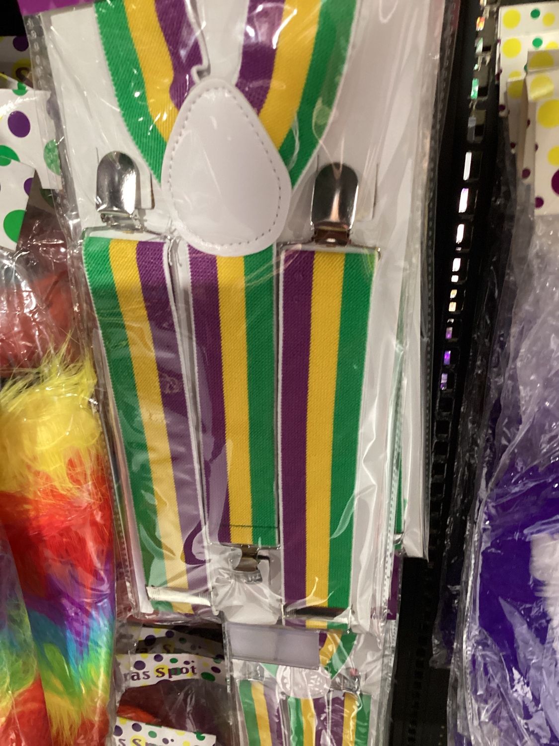 Mardi Gras Suspenders (Each)