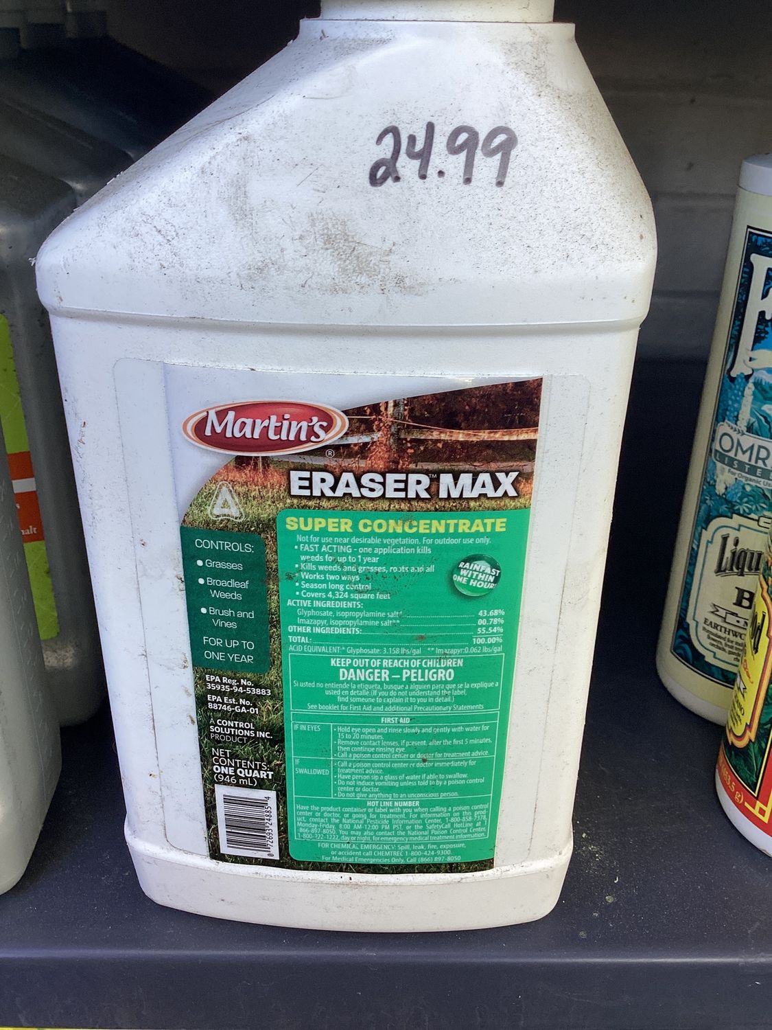 Martin's Eraser Max Super Concentrate Herbicide