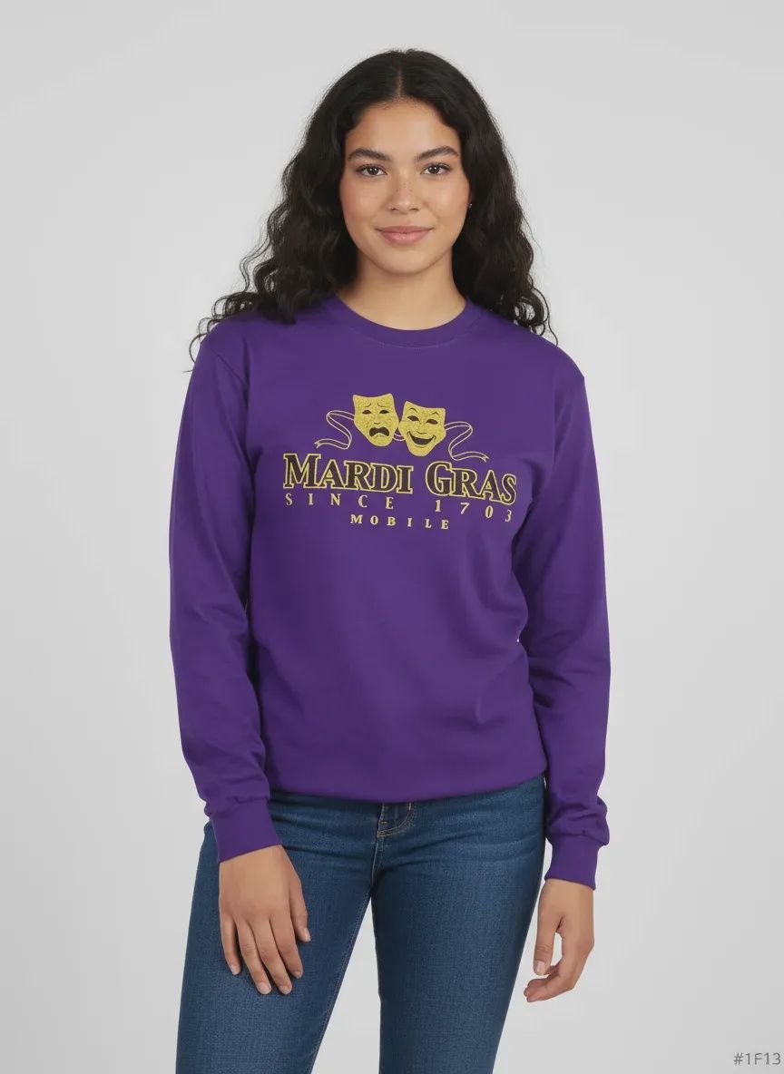 MG Faces Purple Long Sleeve L