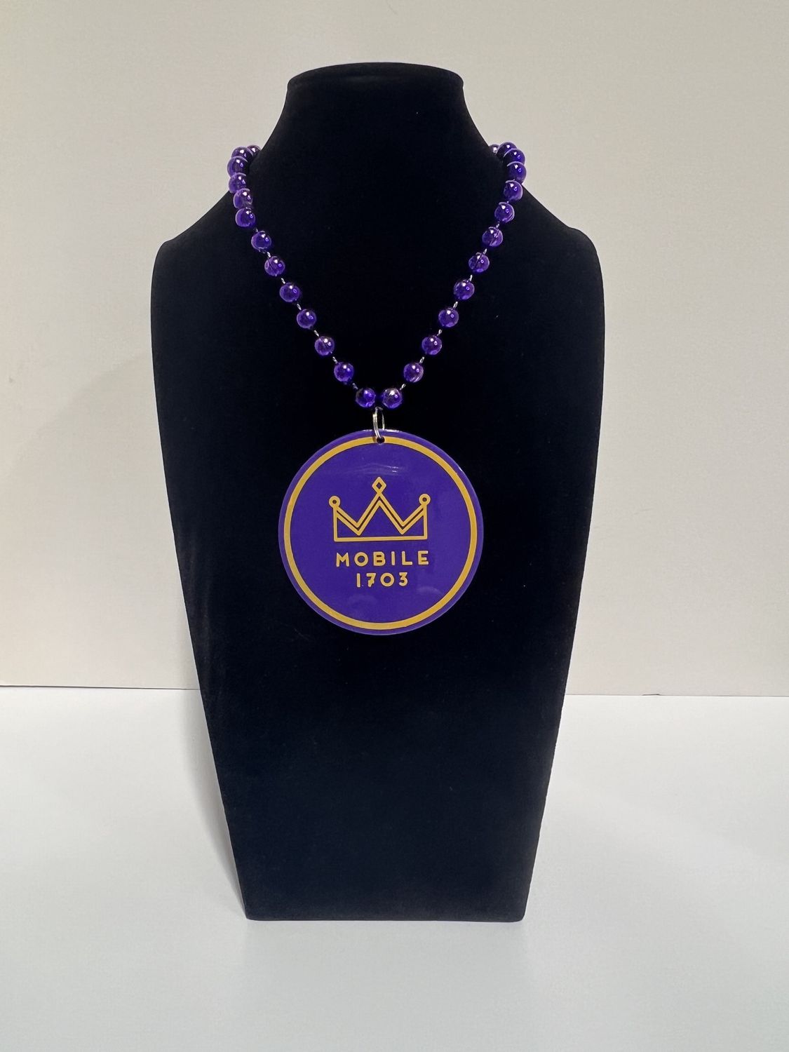 Mobile Mardi Gras Medallion - Purple Medallion - single