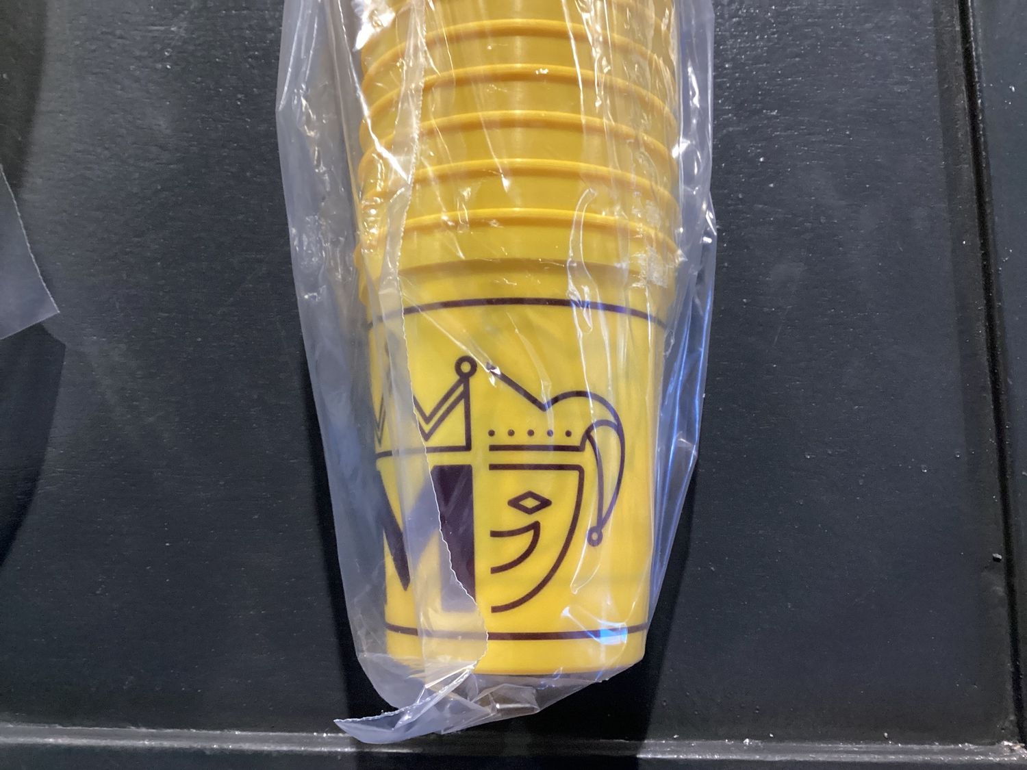 Mobtown Mardi Gras Cups - Gold - Sleeve (Pack of 25)