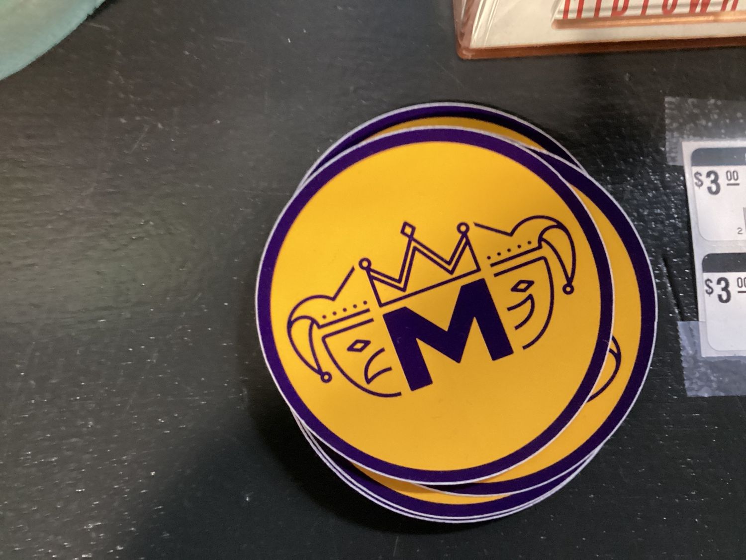 Mobile Mardi Gras Stickers - Comedy and Tragedy