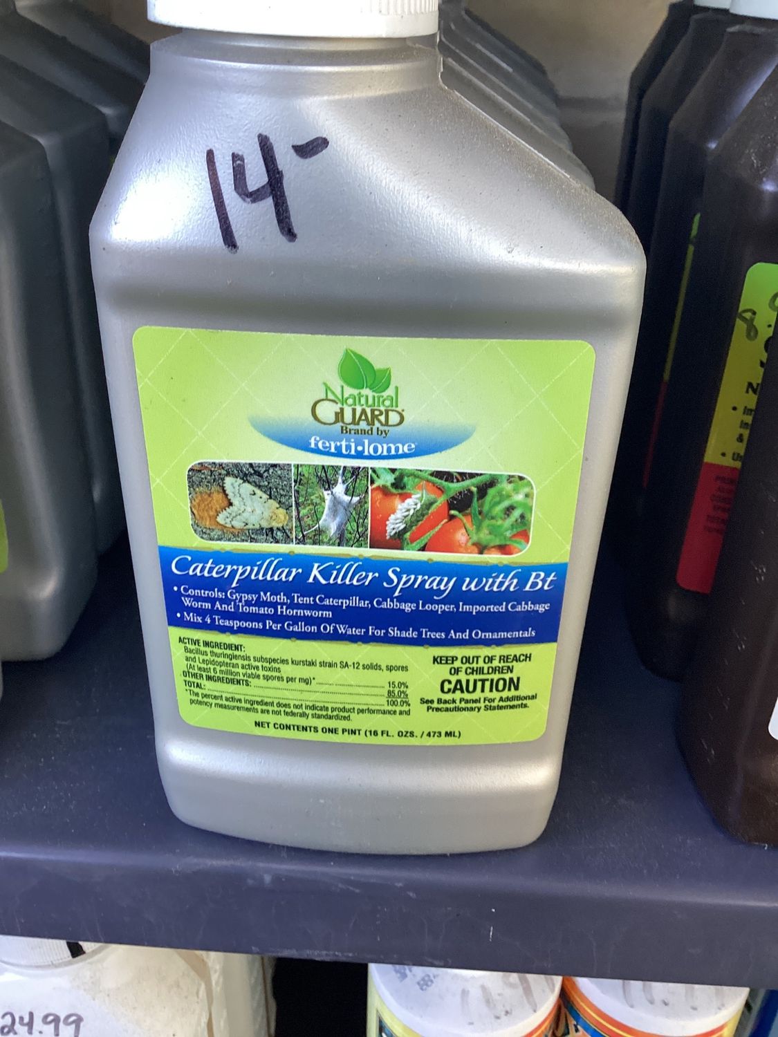 Natural Guard Caterpillar Killer Spray with Bt