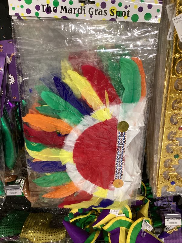Multicolor Indian Feather Head Dress (Each)