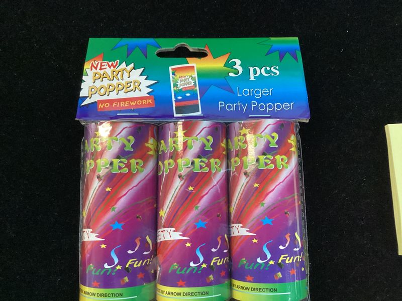 Party Popper (Pack of 3)