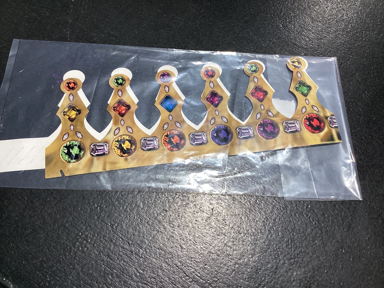 Printed Jeweled Crown 4" (Each)