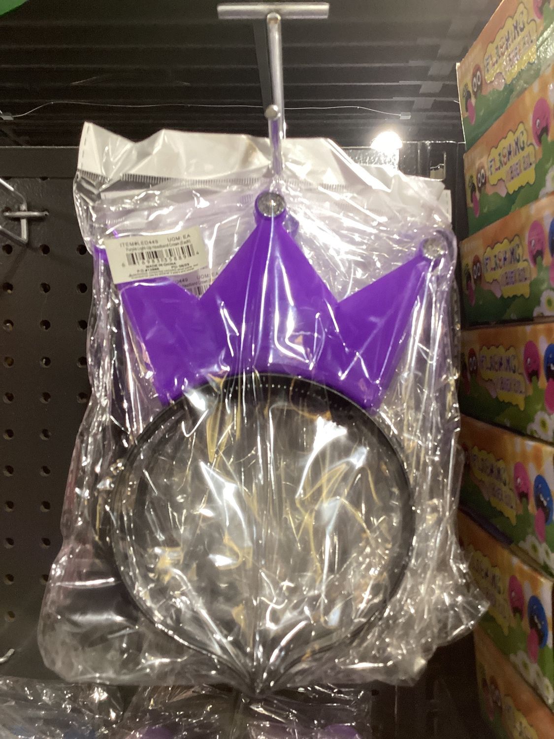 Purple Light-Up Headband Crown (Each)