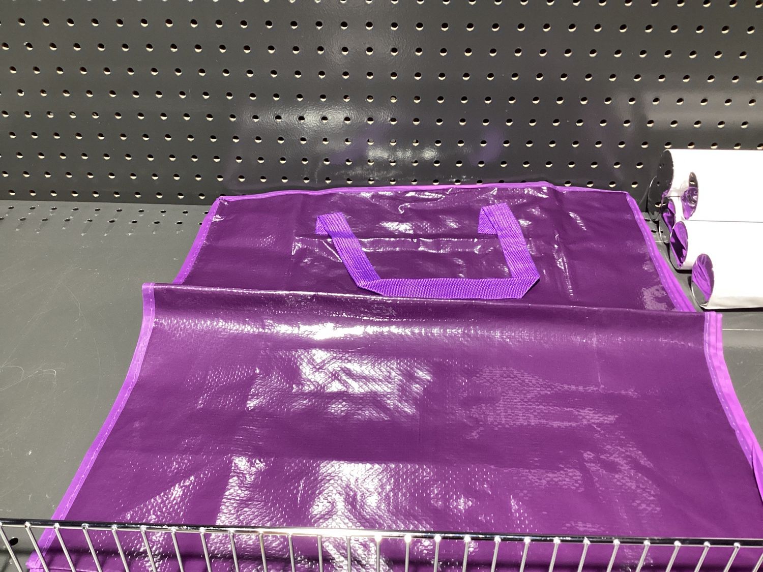 Purple Woven Zipper Bag 18" x 20" (Each)