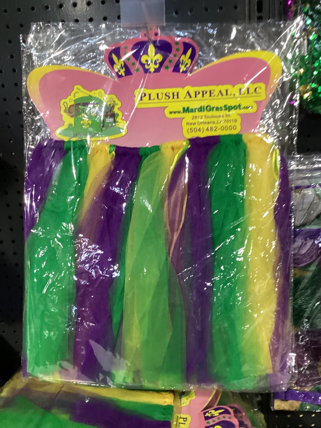 Purple, Green and Gold 90 Panel Tutu (Each)