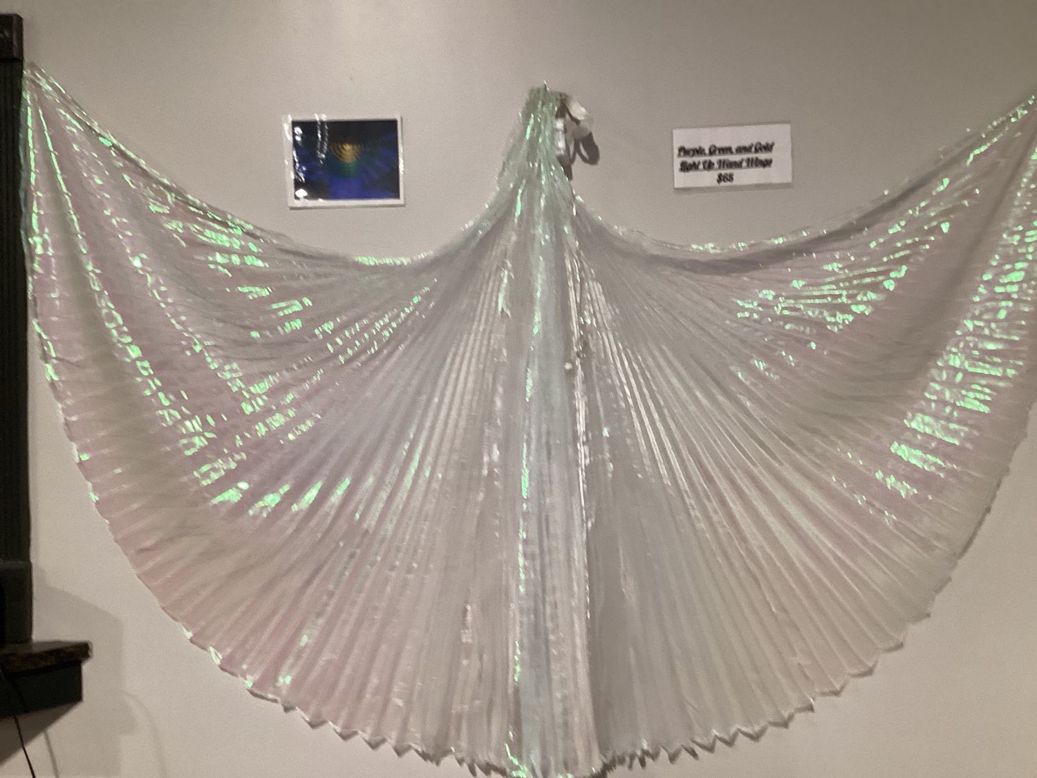 Purple, Green and Gold Lighted Wand Wings (Each)