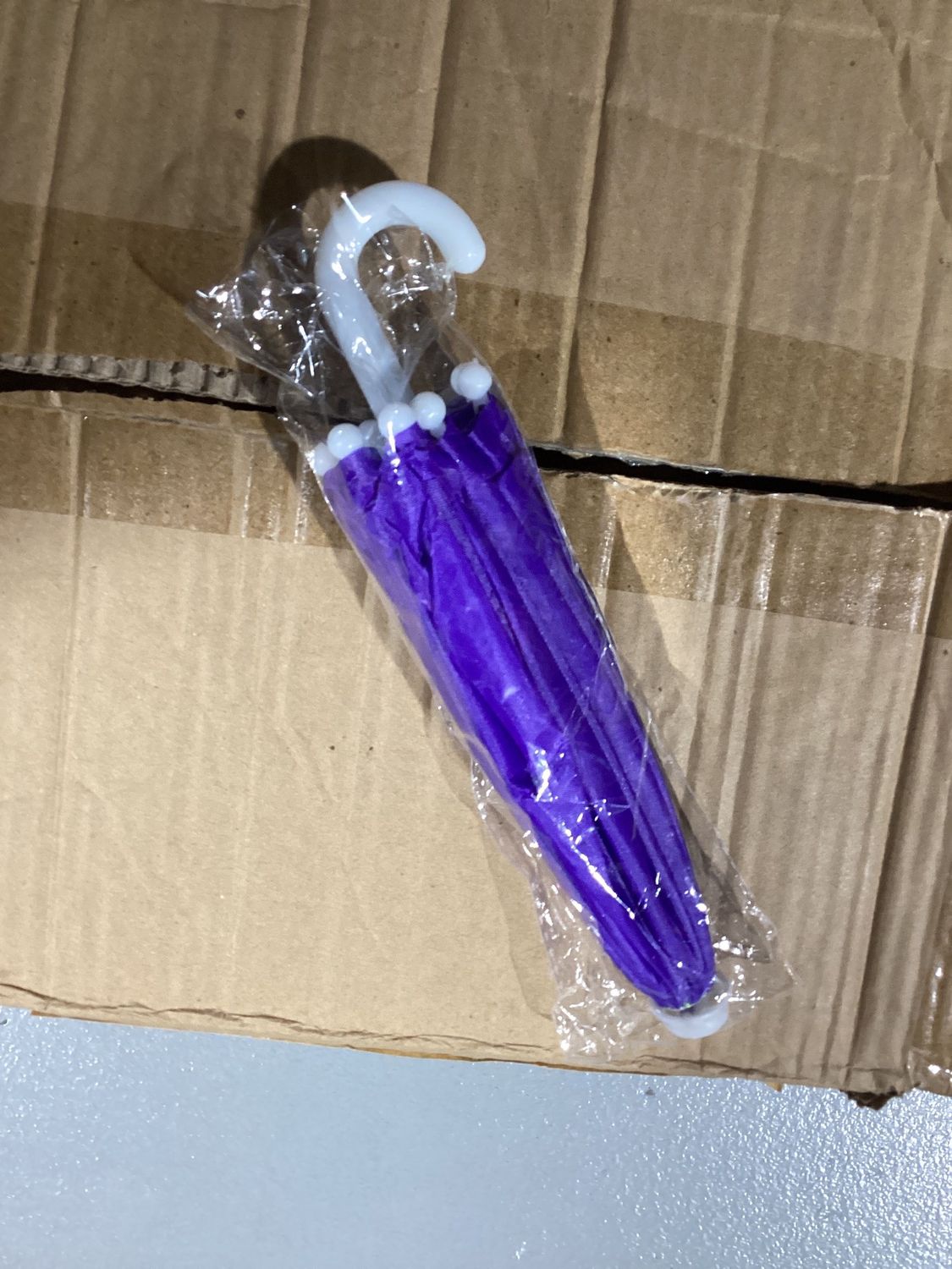 Purple Umbrella with Ruffle 5" (Each)