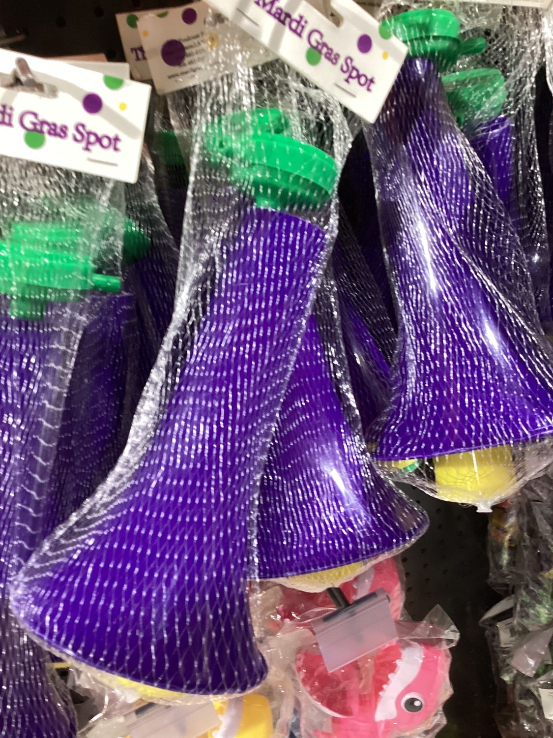 Purple, Green and Yellow World Cup Horn/Vuvuzela 24.5" (Each)