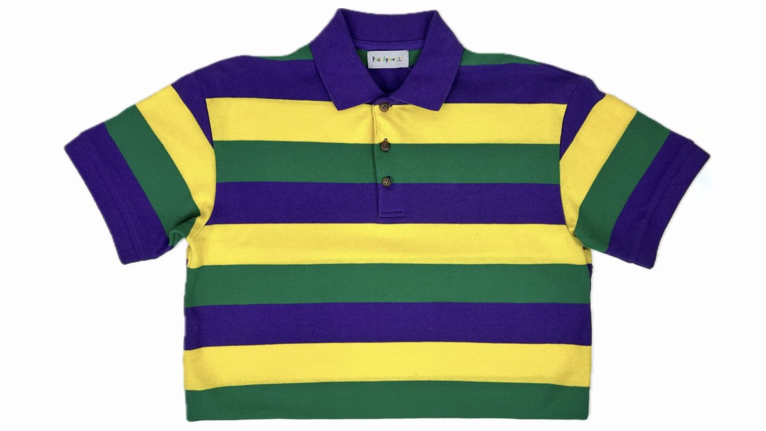 Purple, Green, and Gold Short Sleeve Polo Shirt XL (Each)