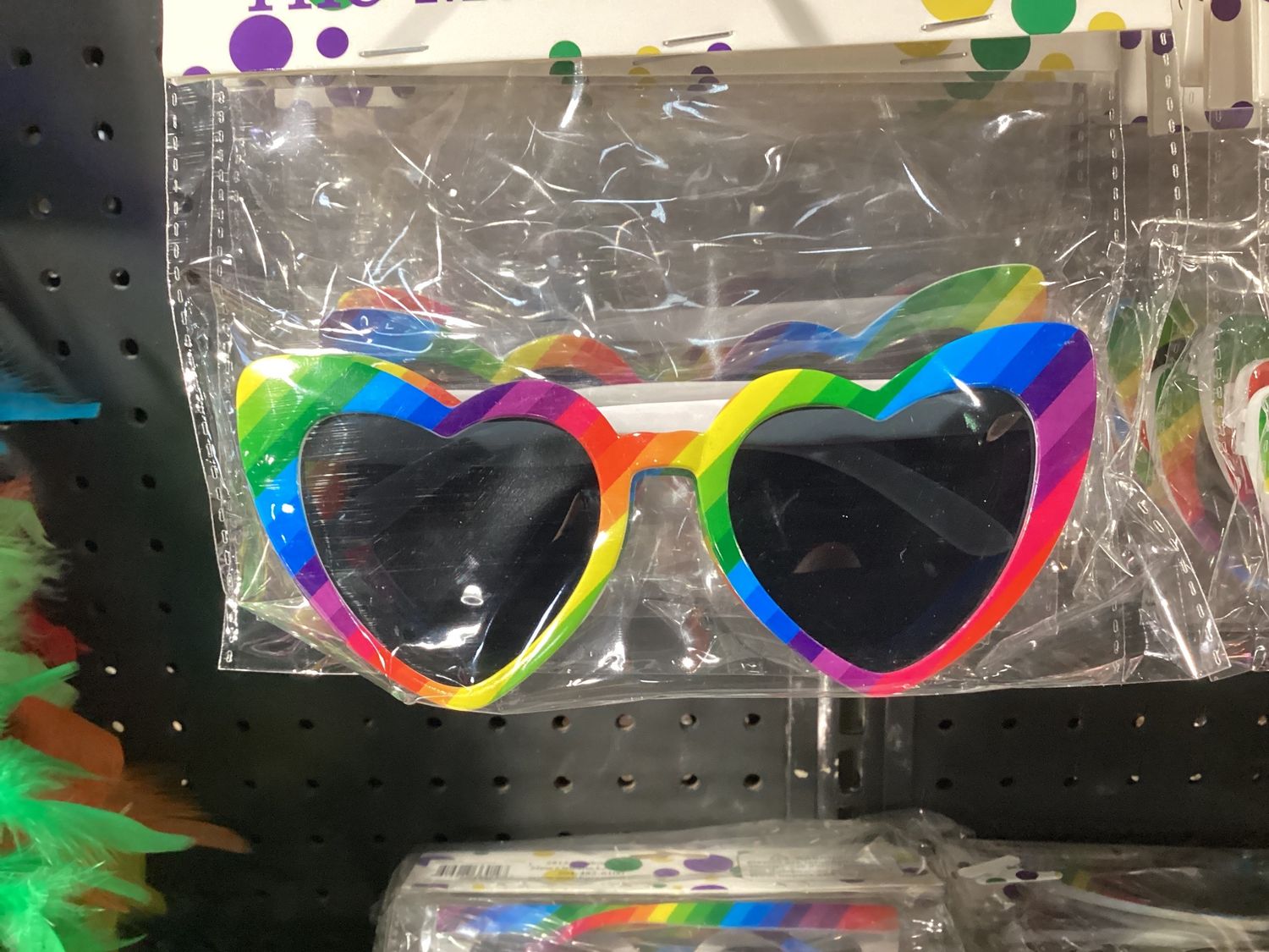 Rainbow Heart Sunglasses (Each)