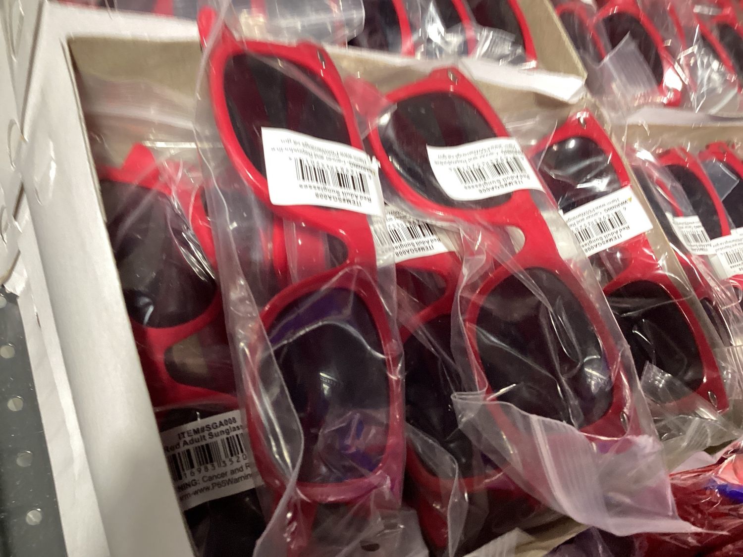 Red Adult Sunglasses (Each)