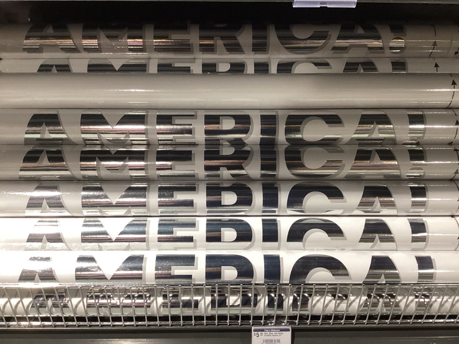 Red, Blue, and White Confetti Cannon 31"