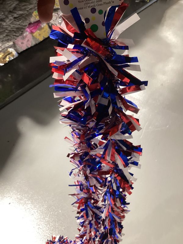 Red, White, and Blue Garland - 9' x 3.5" (Each)