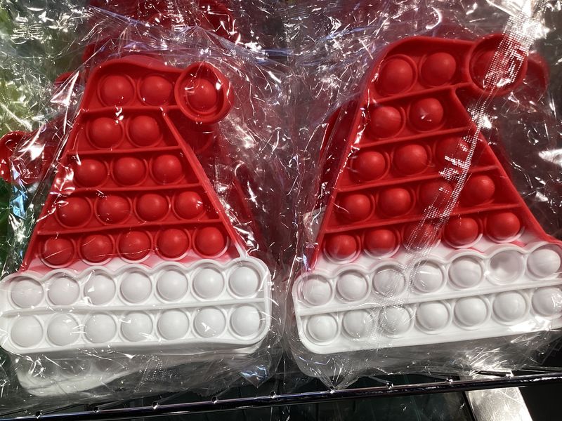 Santa Hat Fidget Popper - 6cm x 13.5cm (Each)