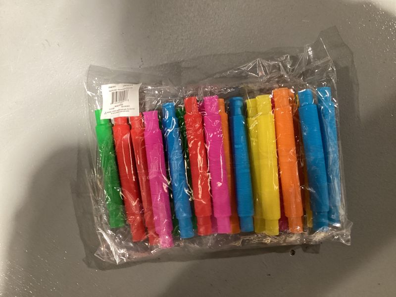 Small Pop Tubes - Assorted Colors (Pack of 20)