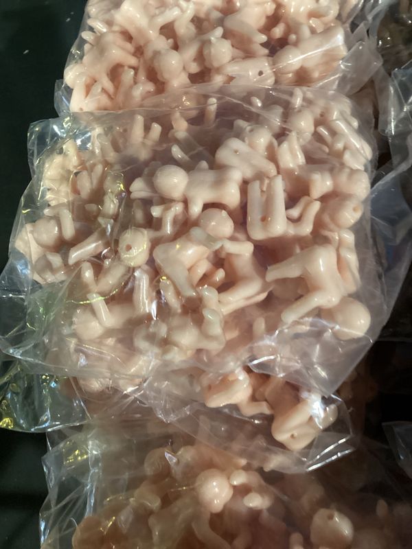 Small King Cake Baby 2.5cm - Peach (3 Dozen)