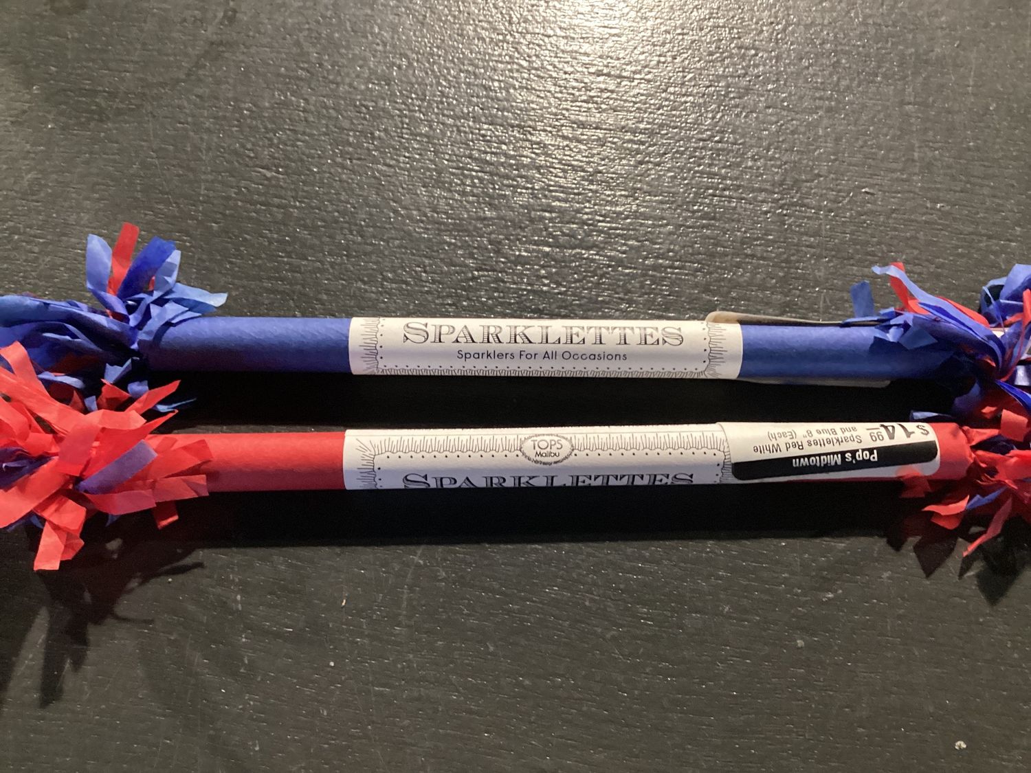 Sparklettes Red White and Blue 8" (Each)