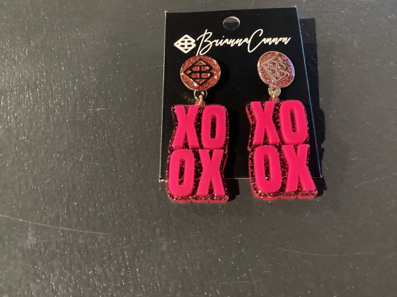 Valentines 2022 - Hot Pink XOXO Earrings