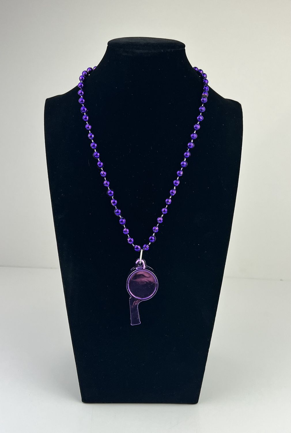 Whistle Necklace Purple, Green And Gold single