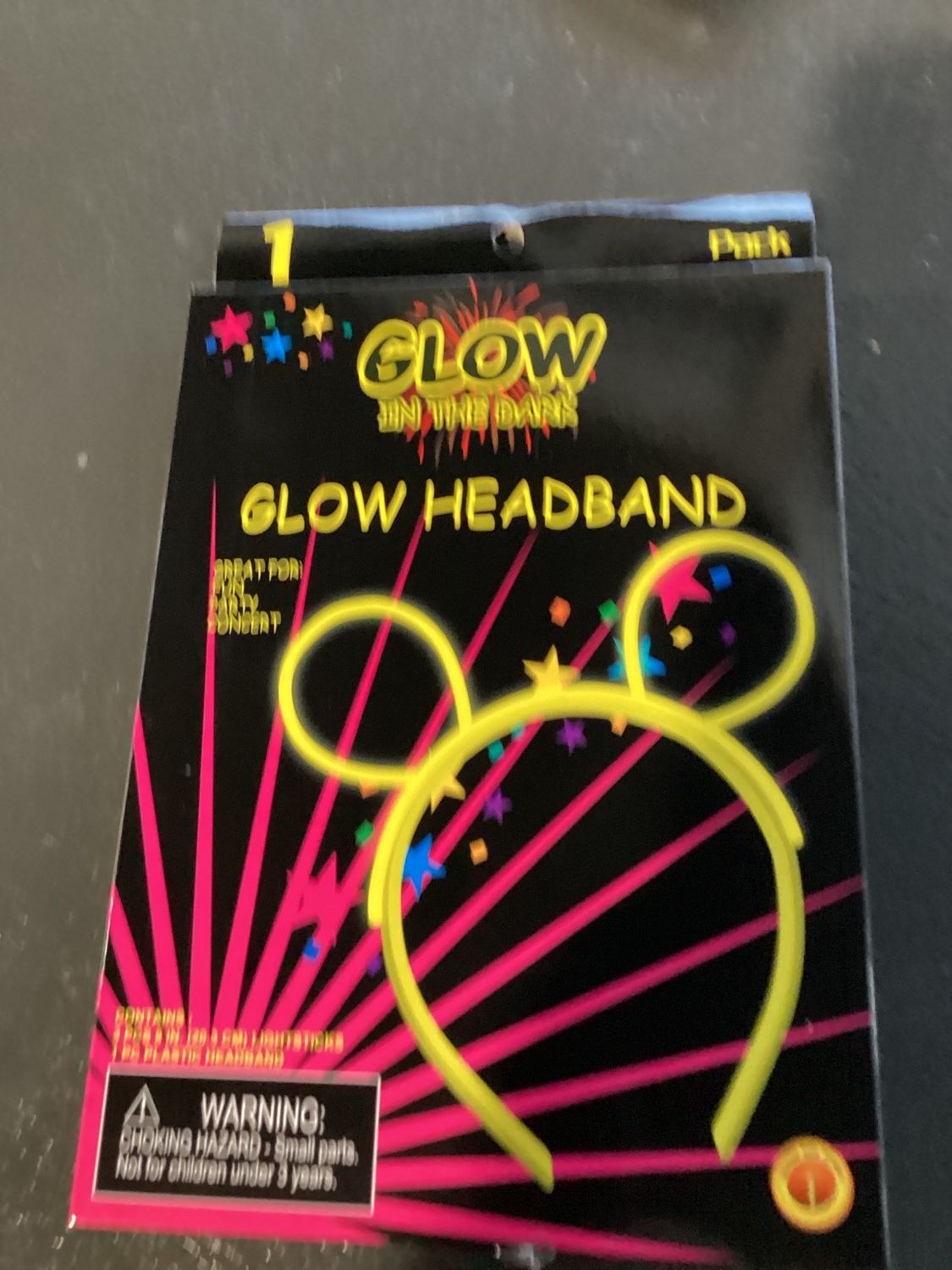 Yellow Glow Headband (Each)