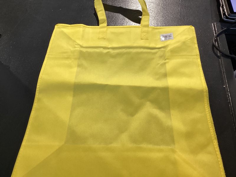 Yellow Zipper Bag 18" x 20" (Each)
