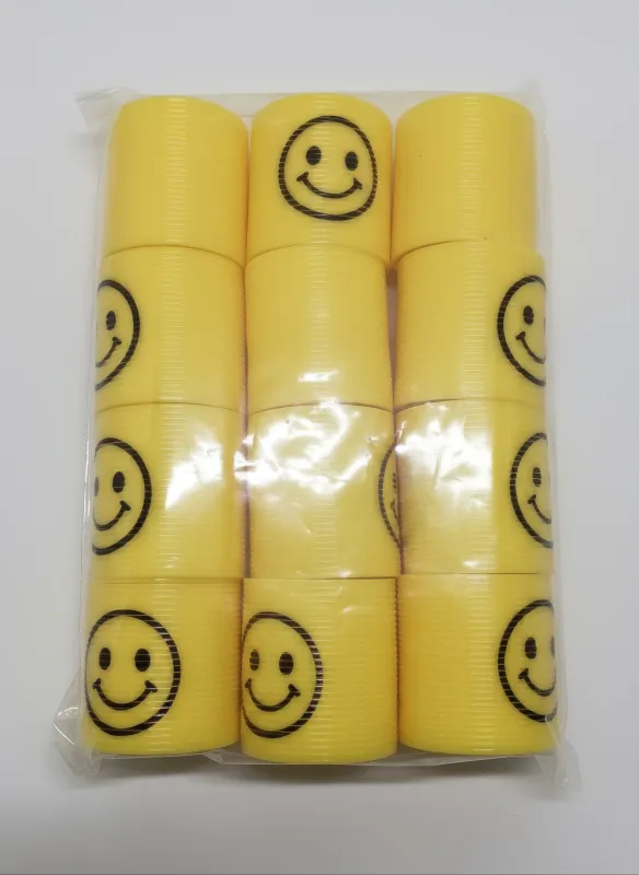 1.4" Yellow Smile Face Coil Spring (Dozen)