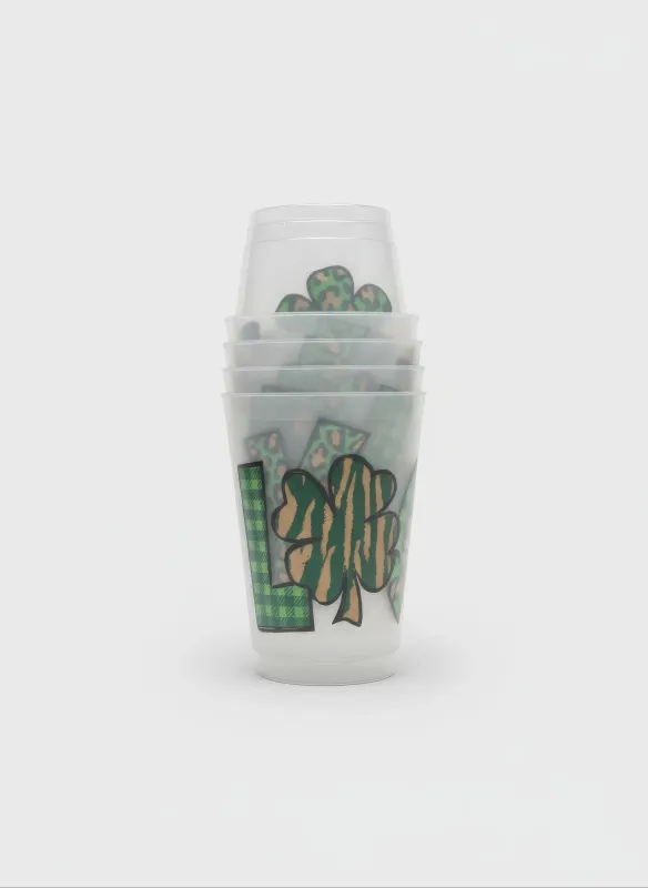16oz &quot;Lucky&quot; Frost Flex Cup (Sleeve of 25)