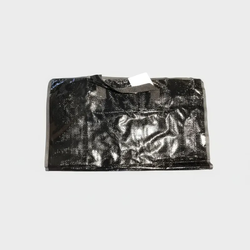 Black Woven Zipper Bag 18" x 20" (Each)