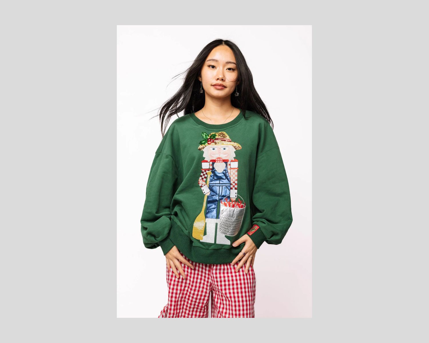 Dark Green Cajun Nutcracker Sweatshirt