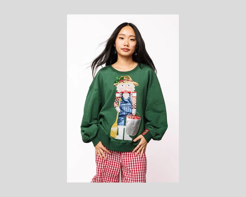 Dark Green Cajun Nutcracker Sweatshirt