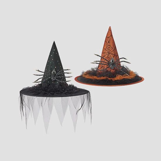 13.5" Glitzy Spider Hat