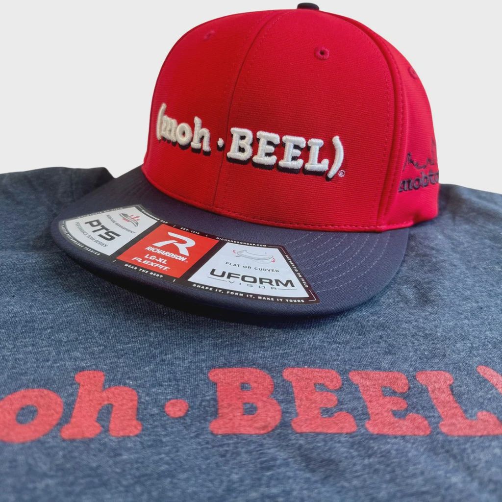 (moh-BEEL)® Performance Hat - Red/Navy