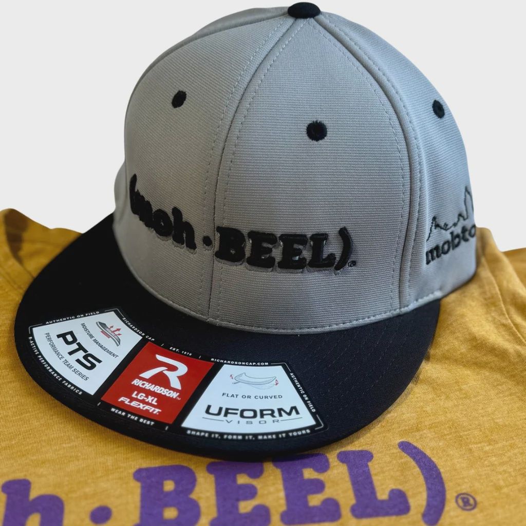 (moh-BEEL)® Performance Hat - Grey/Black